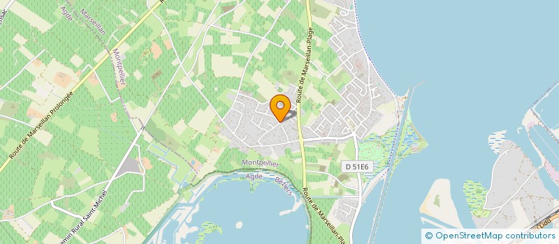 localisation de l'entreprise SCI CHRISMARINE à MARSEILLAN