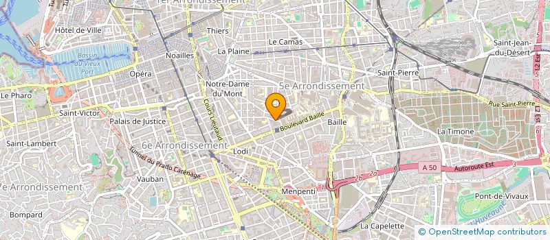 localisation de l'entreprise SCI CHRISMAT  MARSEILLE