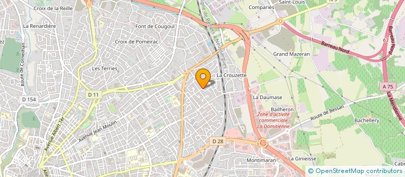 localisation de l'entreprise SCI CHRISMAY  BEZIERS