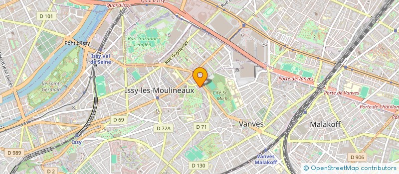 localisation de l'entreprise SCI CHRISNEE à ISSY-LES-MOULINEAUX