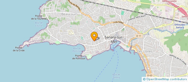 localisation de l'entreprise SCI CHRISNO à SANARY-SUR-MER