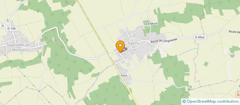 localisation de l'entreprise SCI CHRISPAS  SAVINS