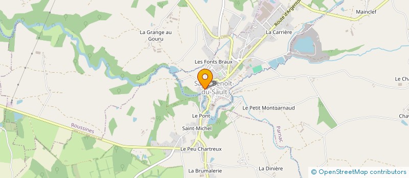 localisation de l'entreprise SCI CHRISPAS à SAINT-BENOIT-DU-SAULT