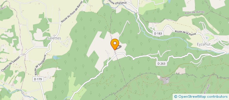 localisation de l'entreprise SCI CHRISPAT  EYZAHUT