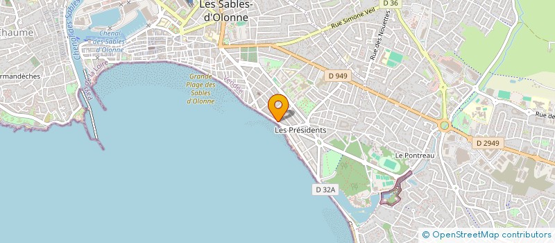 localisation de l'entreprise SCI CHRISPAT à LES SABLES D'OLONNE