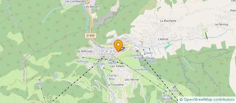 localisation de l'entreprise SCI CHRISPAT à LA CLUSAZ