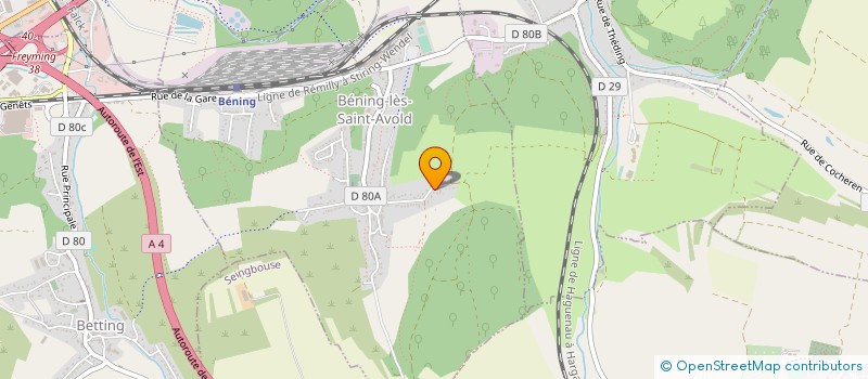localisation de l'entreprise SCI CHRISQUENT à BENING-LES-SAINT-AVOLD