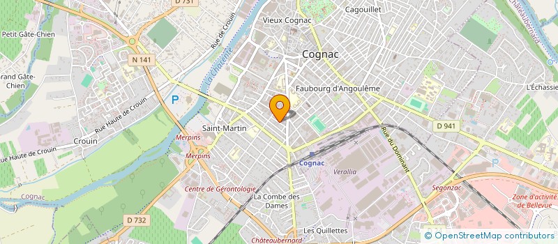 localisation de l'entreprise SCI CHRISRIANNE à COGNAC