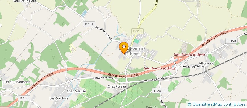 localisation de l'entreprise SCI CHRISSACRE  SAINT-ROMAIN-DE-BENET