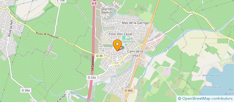 localisation de l'entreprise SCI CHRISSAN  POLLESTRES