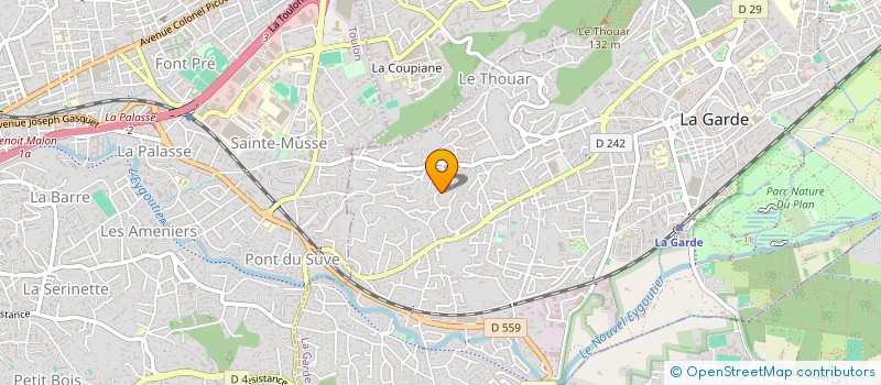 localisation de l'entreprise SCI CHRISSIN  LA GARDE