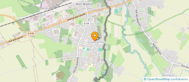 localisation de l'entreprise SCI CHRISSOFRAN  QUIEVRECHAIN