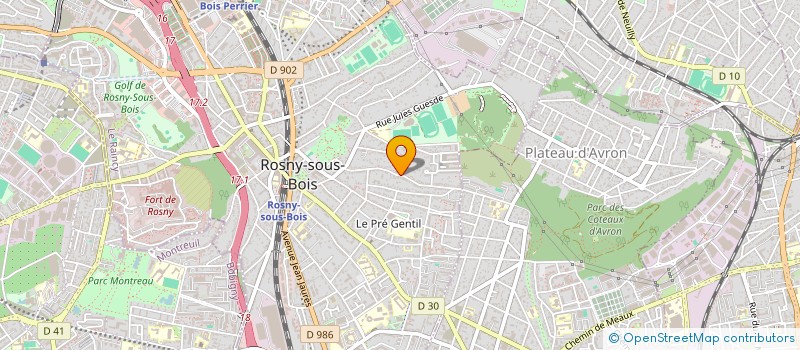 localisation de l'entreprise SCI CHRIST à ROSNY-SOUS-BOIS