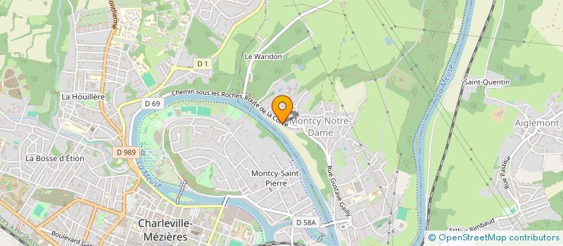 localisation de l'entreprise SCI CHRIST'AL  CHURCHILL  MONTCY-NOTRE-DAME