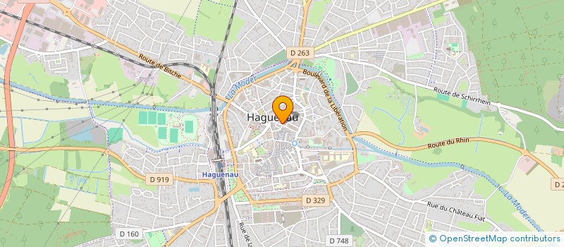 localisation de l'entreprise SCI CHRISTA 2  HAGUENAU