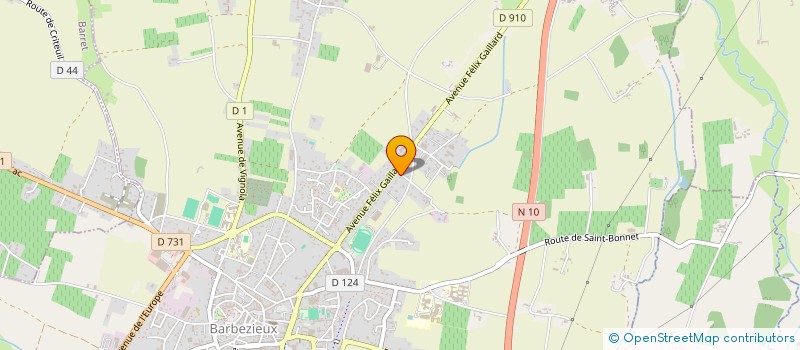 localisation de l'entreprise SCI CHRISTAL  BARBEZIEUX-SAINT-HILAIRE