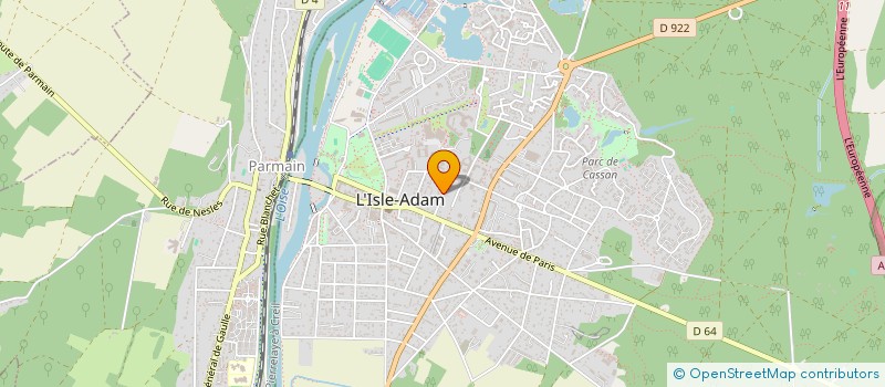 localisation de l'entreprise SCI CHRISTAL  L'ISLE-ADAM