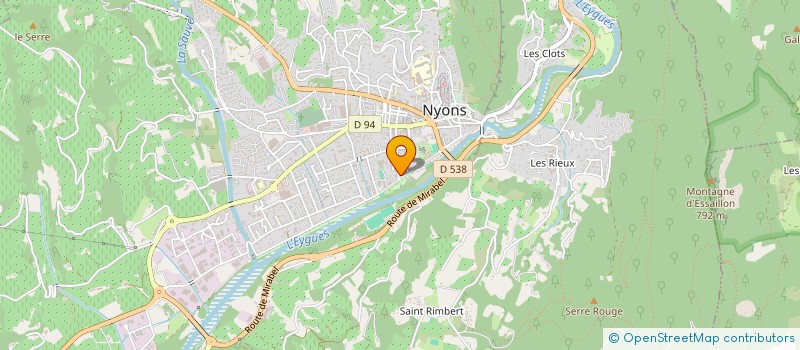 localisation de l'entreprise SCI CHRISTAL  NYONS
