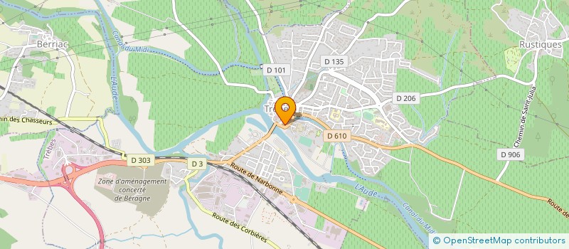 localisation de l'entreprise SCI CHRISTAL  TREBES