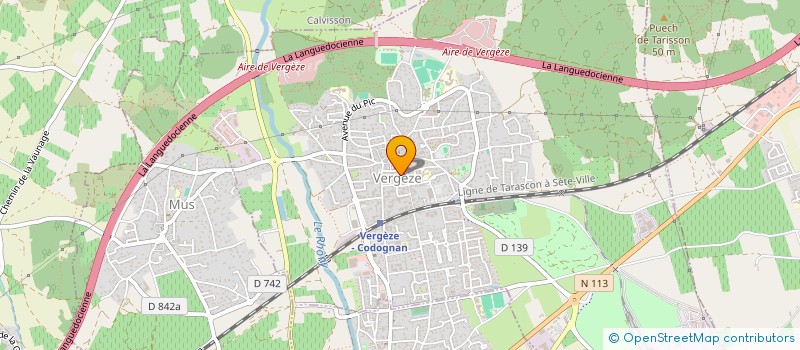 localisation de l'entreprise SCI CHRISTAL  VERGEZE