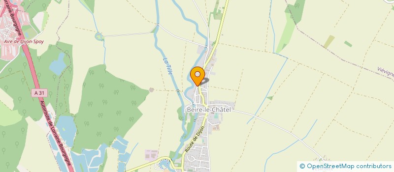 localisation de l'entreprise SCI CHRISTAL INVEST  BEIRE-LE-CHATEL