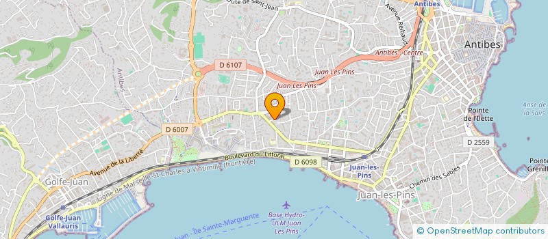 localisation de l'entreprise SCI CHRISTALE à ANTIBES