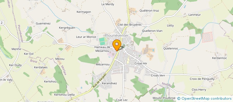 localisation de l'entreprise SCI CHRISTALI  PLOUNEVENTER