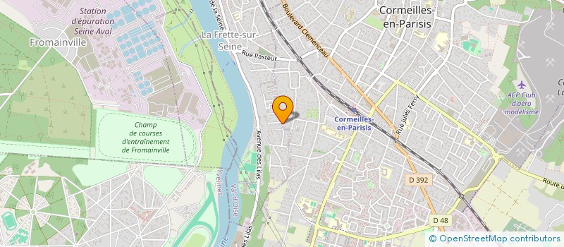 localisation de l'entreprise SCI CHRISTALINE  LA FRETTE-SUR-SEINE