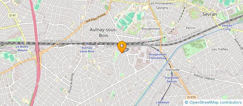localisation de l'entreprise SCI CHRISTALIS à AULNAY-SOUS-BOIS