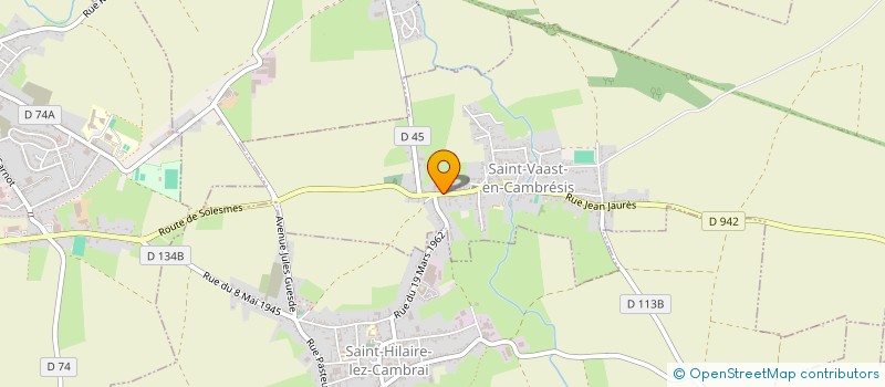 localisation de l'entreprise SCI CHRISTAMI à SAINT-AUBERT