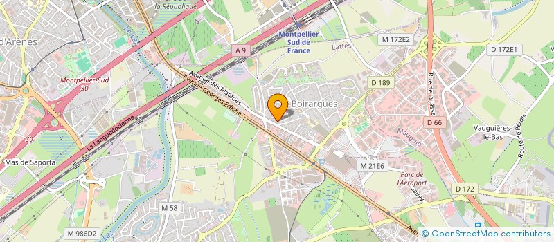 localisation de l'entreprise SCI CHRISTAND à LATTES