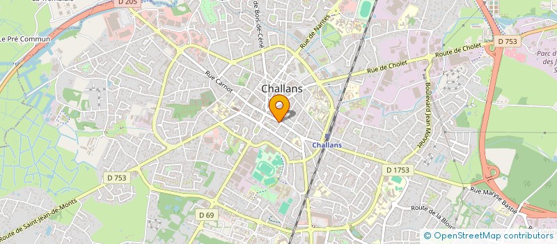 localisation de l'entreprise SCI CHRISTAUREL à CHALLANS