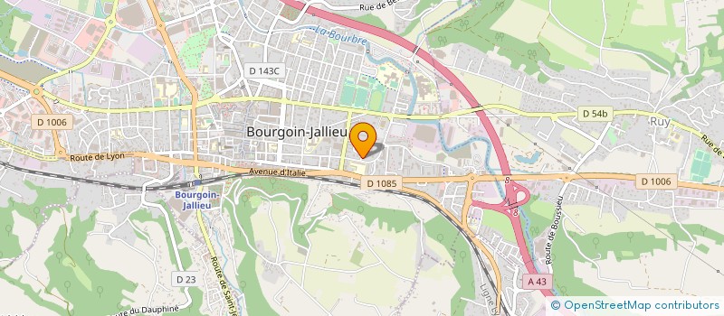 localisation de l'entreprise SCI CHRISTAUX à BOURGOIN-JALLIEU