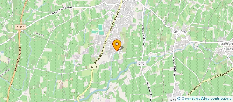 localisation de l'entreprise SCI CHRISTELIA  CAROMB