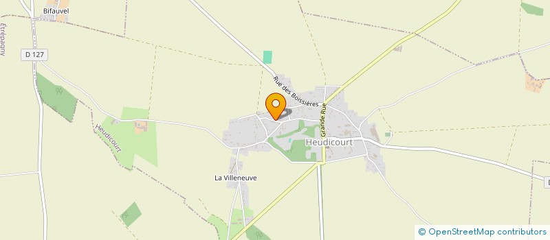 localisation de l'entreprise SCI CHRISTELL  HEUDICOURT