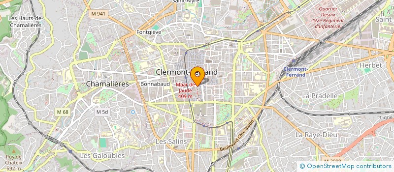 localisation de l'entreprise SCI CHRISTELLE  CLERMONT-FERRAND