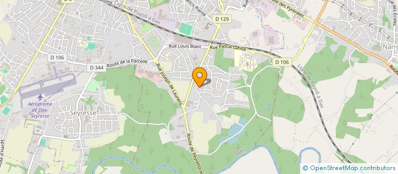 localisation de l'entreprise SCI CHRISTELLE  DAX