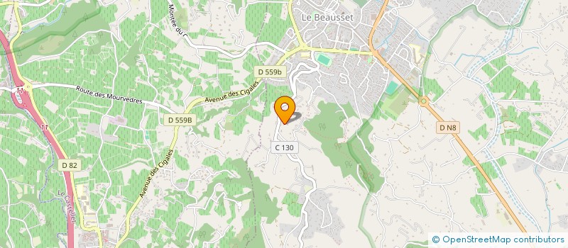 localisation de l'entreprise SCI CHRISTELLE  LE BEAUSSET