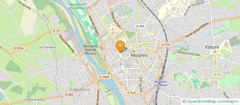 localisation de l'entreprise SCI CHRISTELLE PAUL à MOULINS