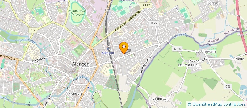 localisation de l'entreprise SCI CHRISTHIE à ALENCON