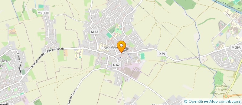 localisation de l'entreprise SCI CHRISTIAENS  GONDECOURT