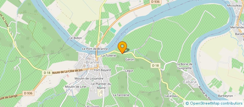 localisation de l'entreprise SCI CHRISTIAN BARDET  BRANNE