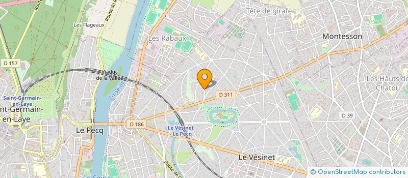 localisation de l'entreprise SCI CHRISTIAN CLAUSSE  LE VESINET