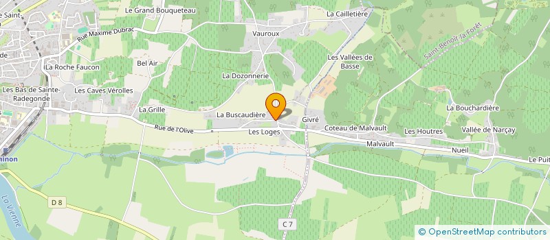 localisation de l'entreprise SCI CHRISTIAN ET SYLVETTE  CHINON