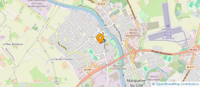 localisation de l'entreprise SCI CHRISTIAN OUDOUX I  WAMBRECHIES