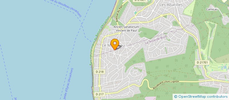 localisation de l'entreprise SCI CHRISTIANE à LA TESTE-DE-BUCH