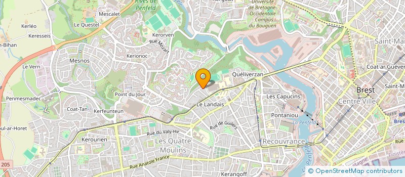 localisation de l'entreprise SCI CHRISTIANE  BREST