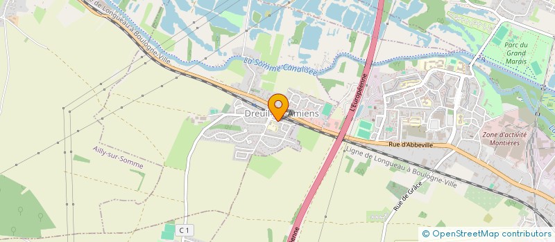 localisation de l'entreprise SCI CHRISTIANE ET GERARD  DREUIL-LES-AMIENS