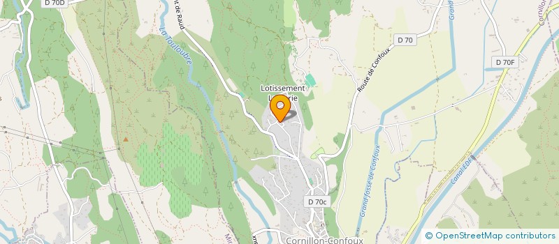 localisation de l'entreprise SCI CHRISTIANE ET STEPHANIE à CORNILLON-CONFOUX