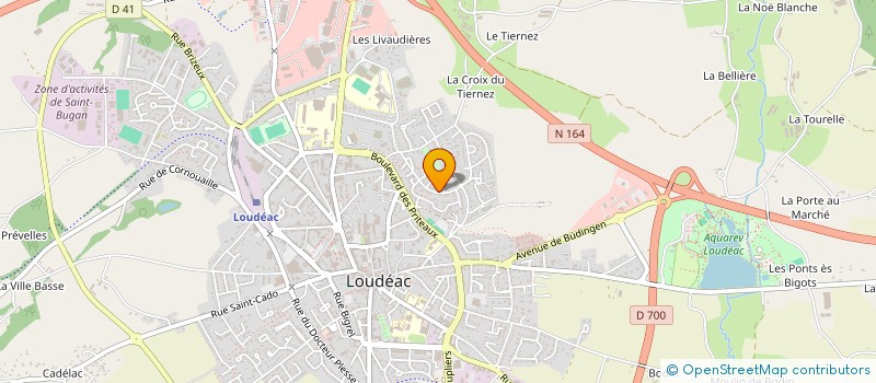 localisation de l'entreprise SCI CHRISTIANNEVIR à LOUDEAC
